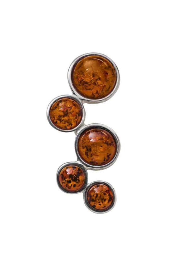 Baltic amber Circles necklace pendant